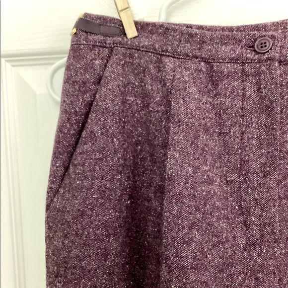 Petite Sophisticate Tweed Pants Suit W/ Leather Sash - Picture 16 of 16